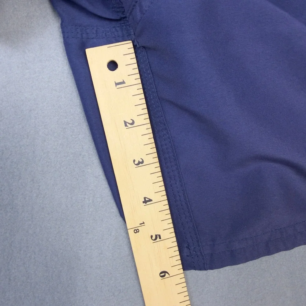 Nike Mens Swim Trunks Navy Blue Cargo Pocket Mesh Lined Large RN37966